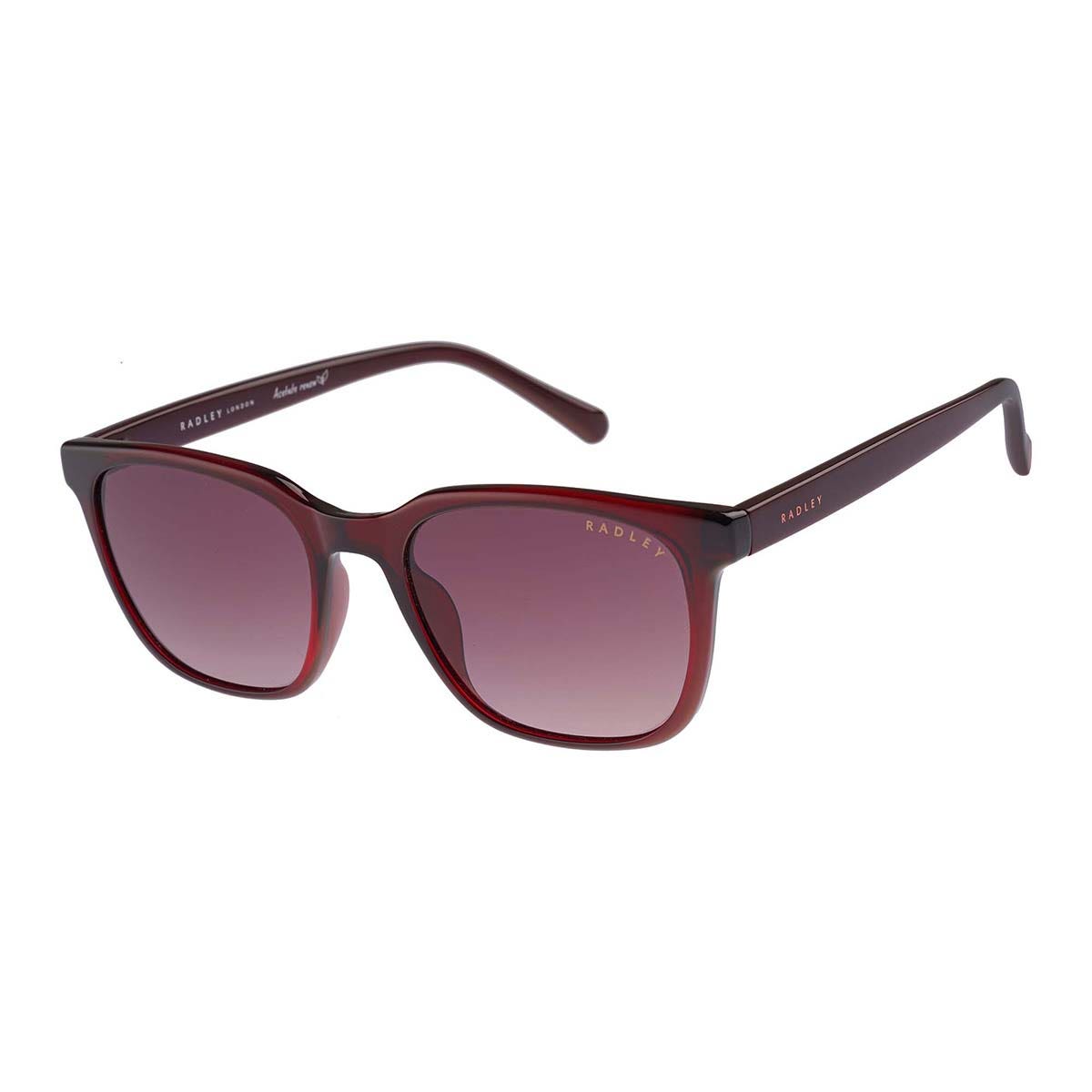 HILLGATE SQUARE EYED SUNGLASSES BURGUNDY