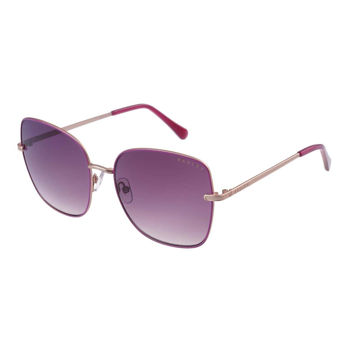 RATHBONE METAL FRAME SUNGLASSES ROSE GOLD
