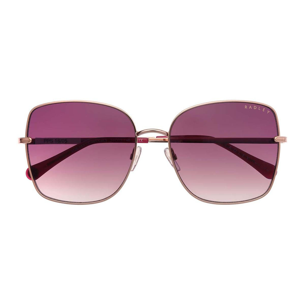 RATHBONE METAL FRAME SUNGLASSES ROSE GOLD
