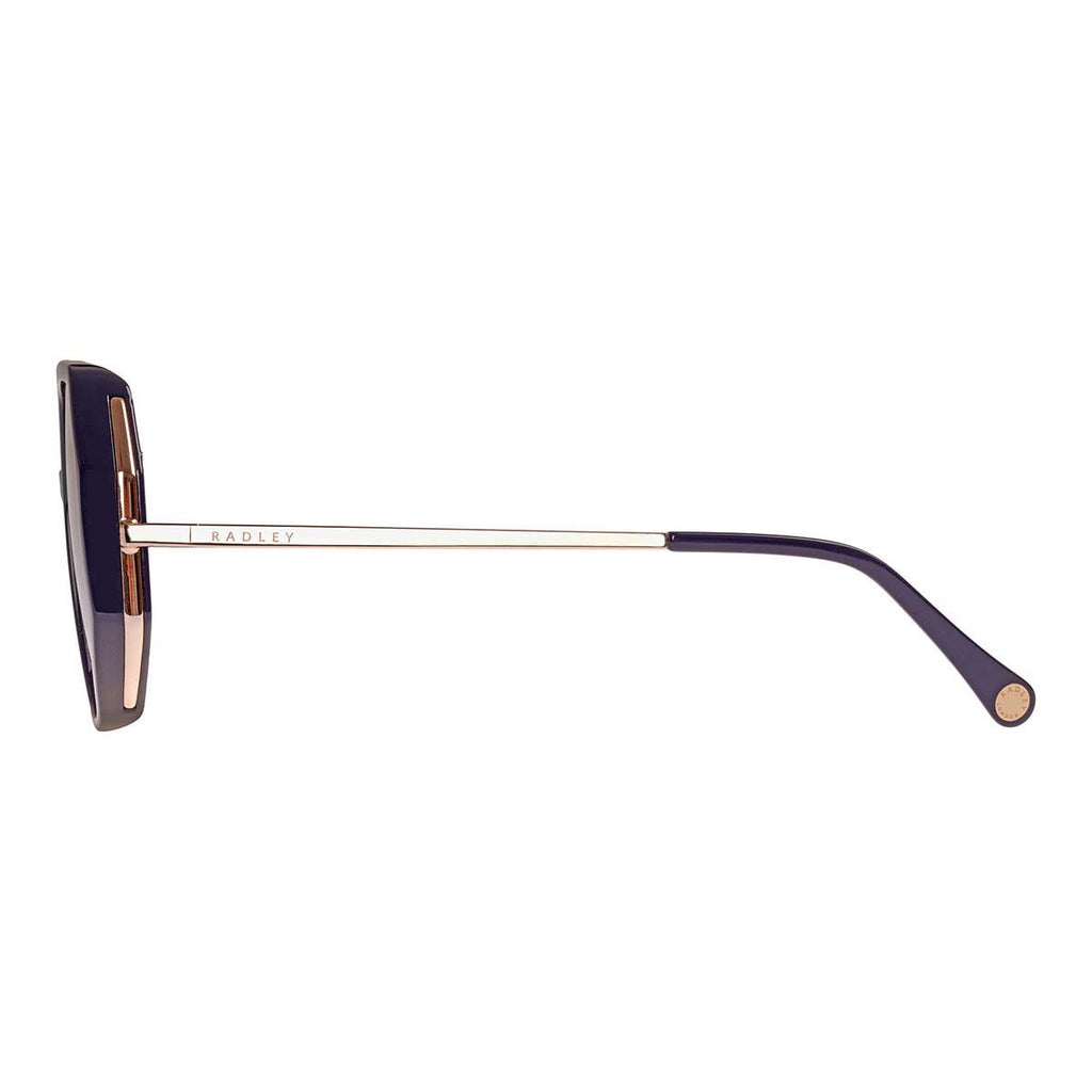 CORDELIA OVERSIZED HEXAGON SUNGLASSES ROSE GOLD