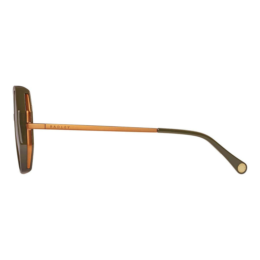 CORDELIA OVERSIZED HEXAGON SUNGLASSES BRONZE