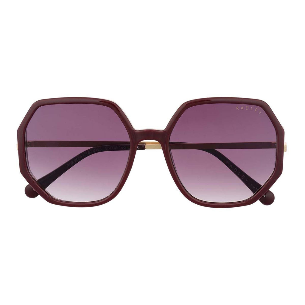 Cordelia Oversized Hexagon Sunglasses in Gold - 111033