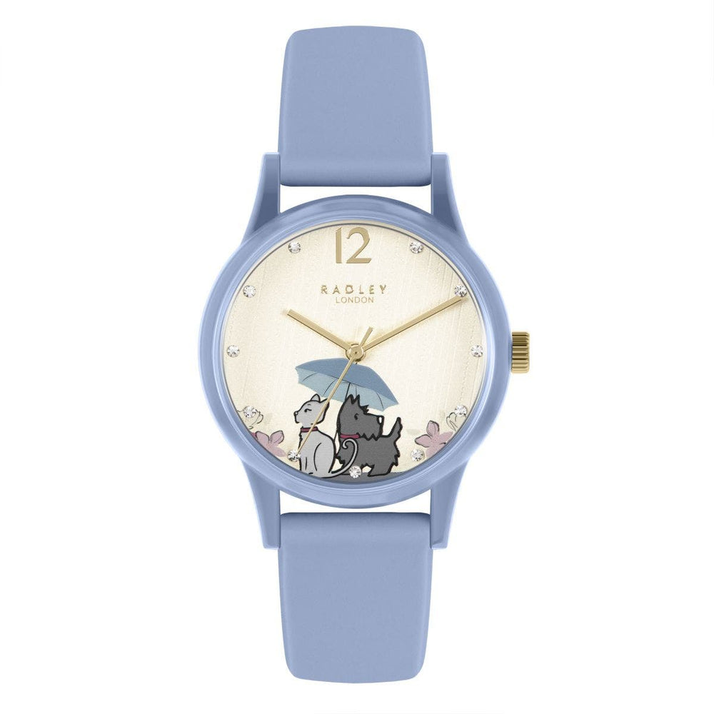 WATCH IT! SILICONE STRAP WATCH VINTAGE BLUE