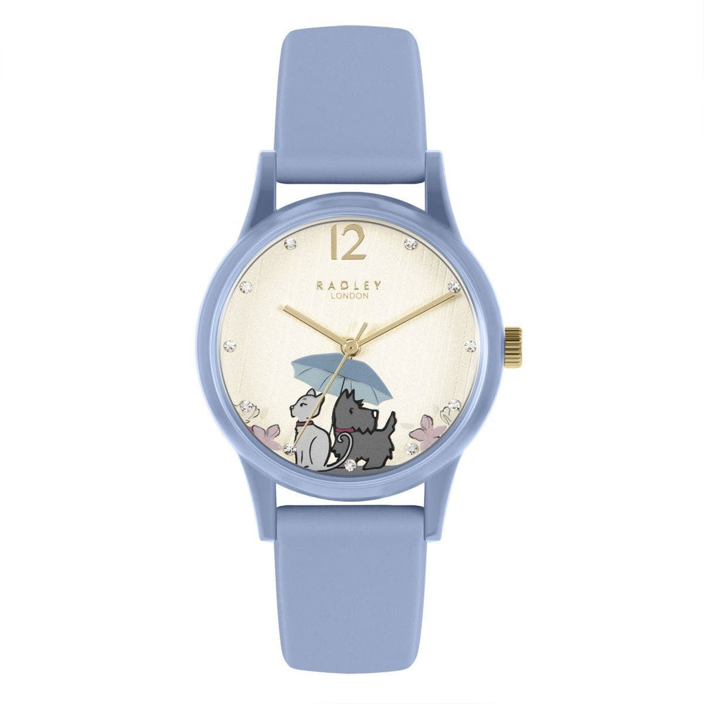 WATCH IT! SILICONE STRAP WATCH VINTAGE BLUE
