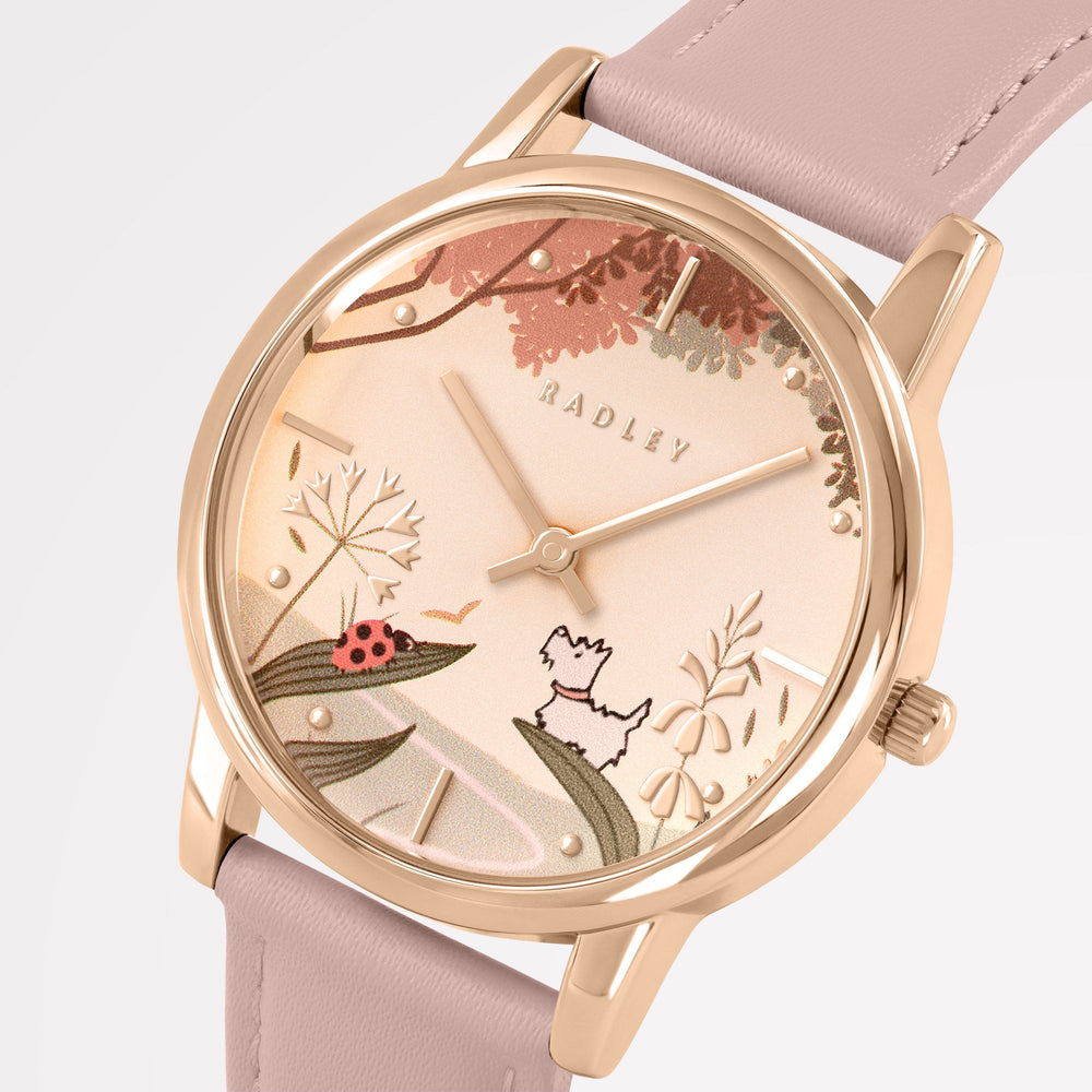 Ladybird Road Leather Strap Watch Prairie Pink - RY21846