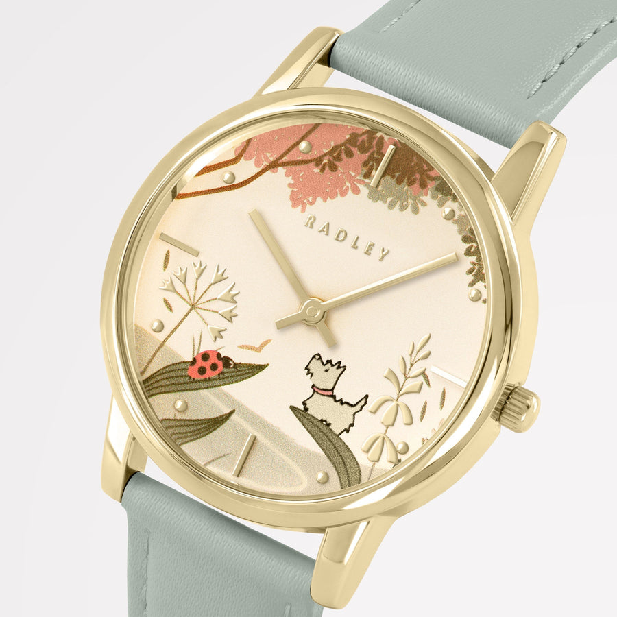 Ladybird Road Leather Strap Watch Artichoke - RY21848