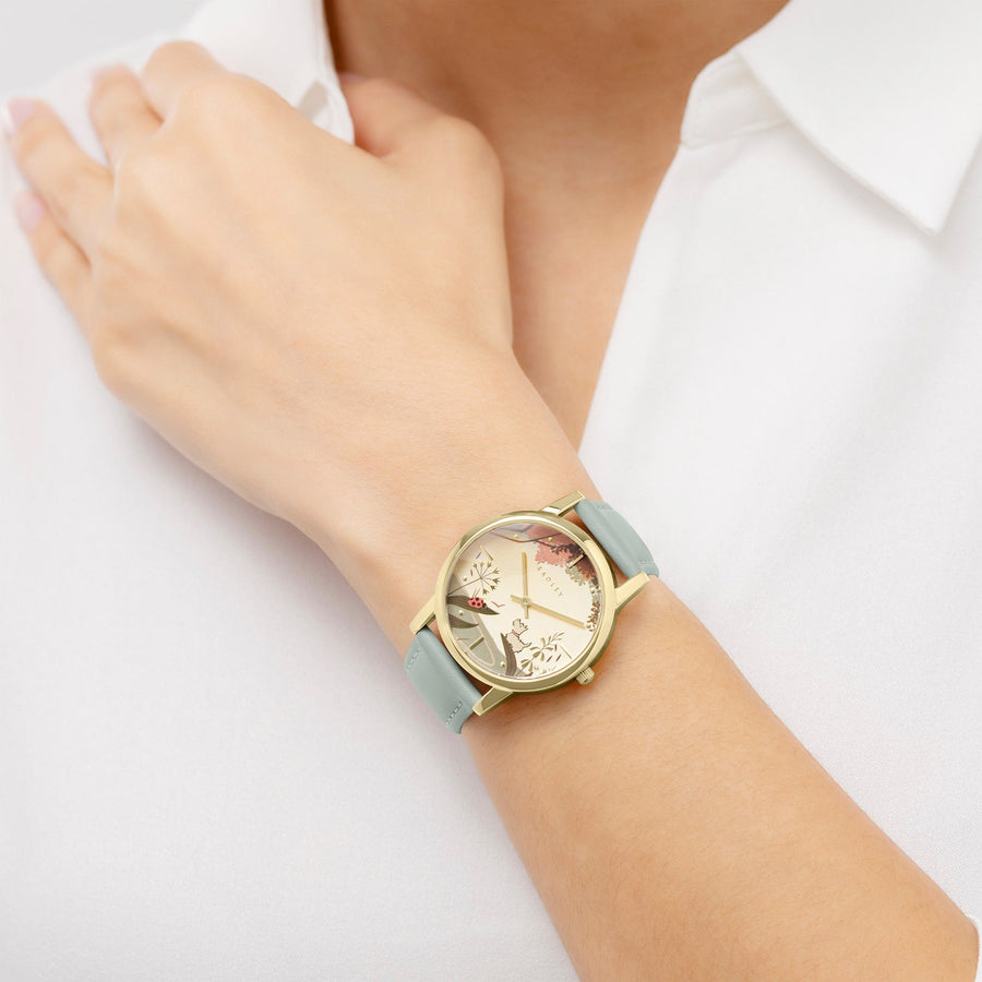 Ladybird Road Leather Strap Watch Artichoke - RY21848