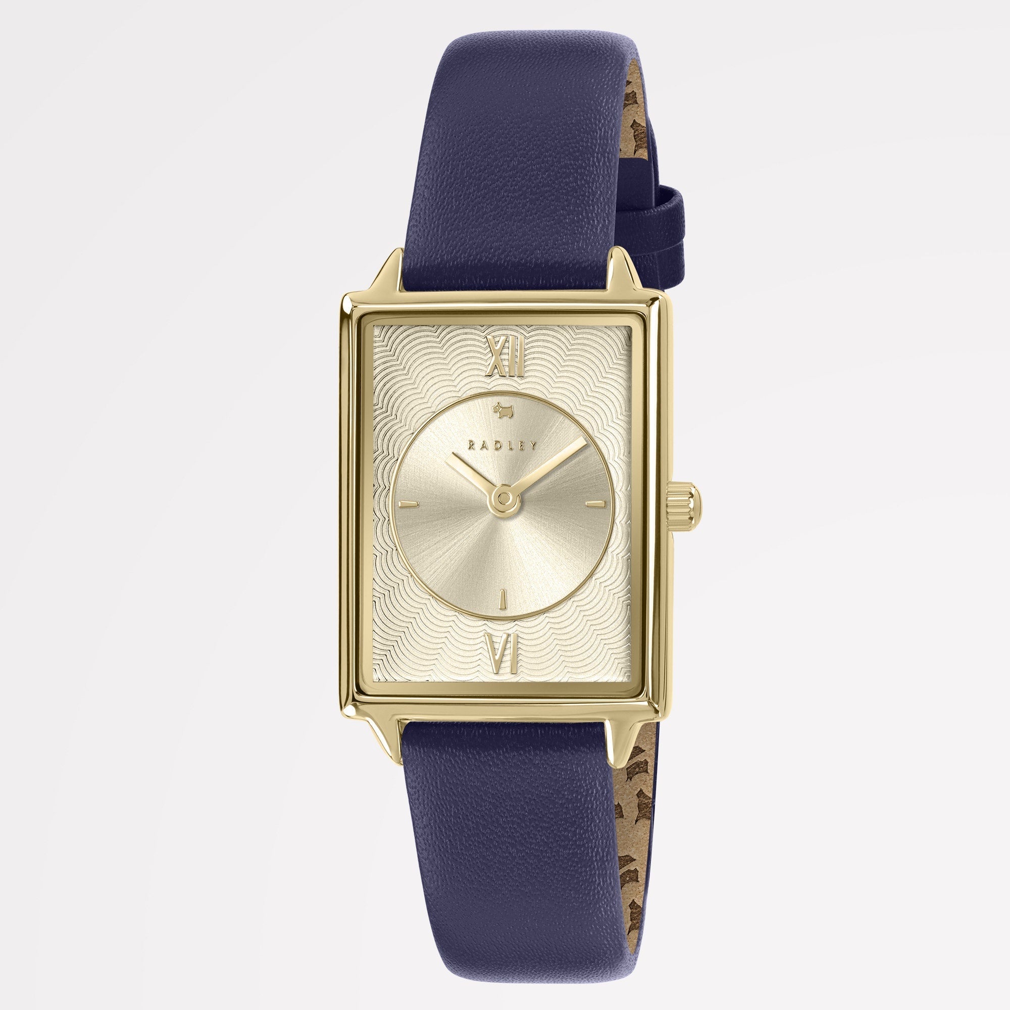 ALBION AVENUE LEATHER STRAP WATCH INK