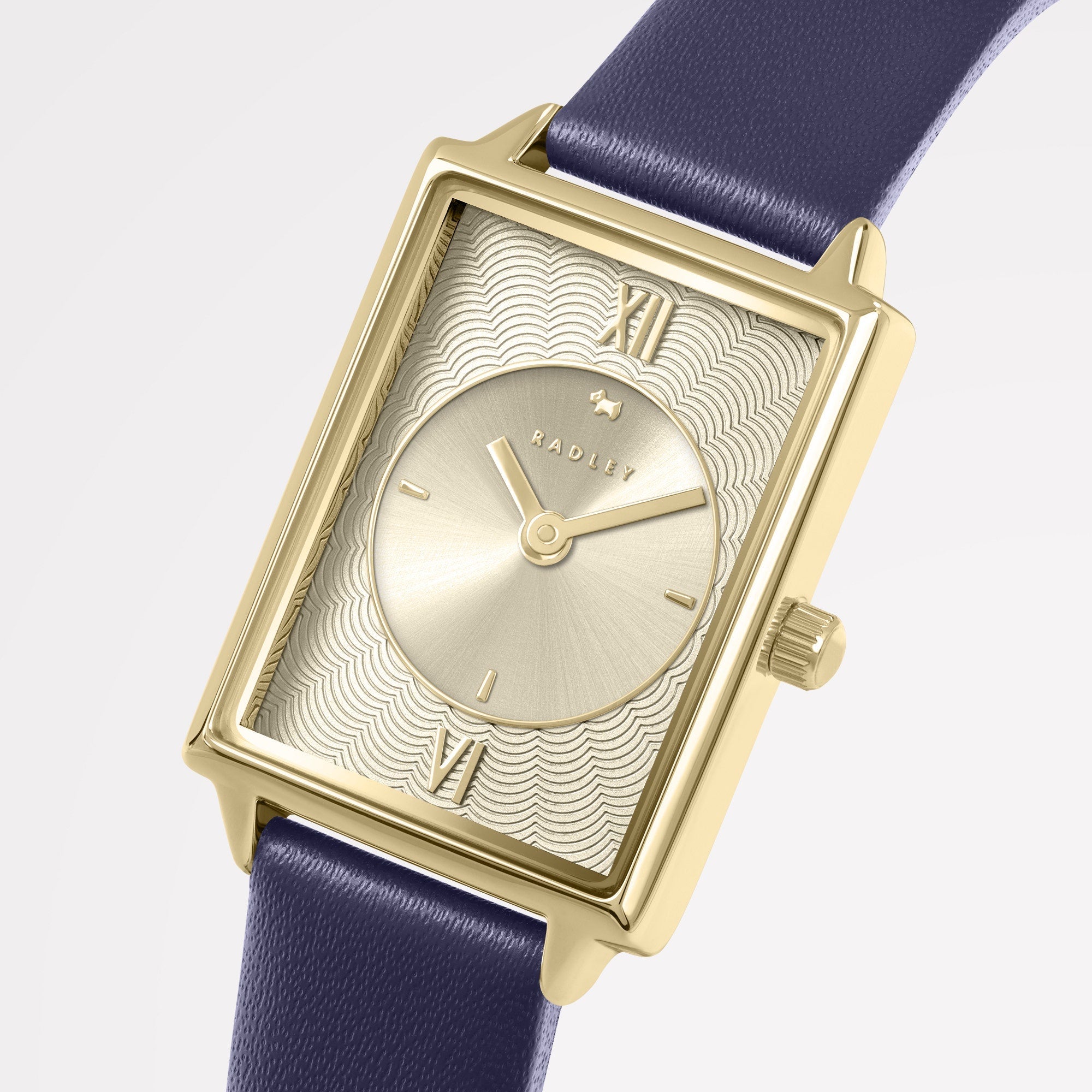 ALBION AVENUE LEATHER STRAP WATCH INK