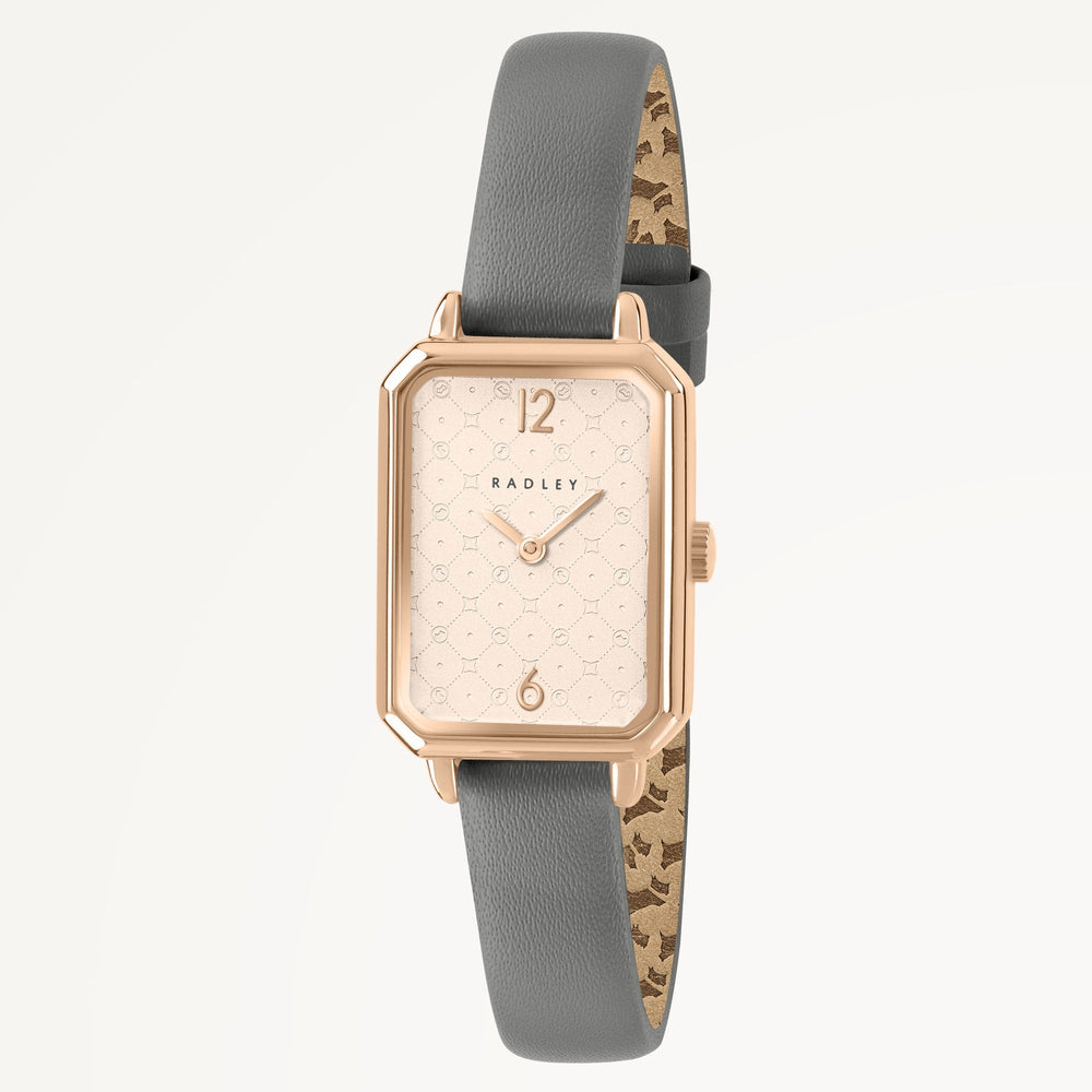 Saxon Road 20mm With Leather Strap Watch Grey - RY21880A