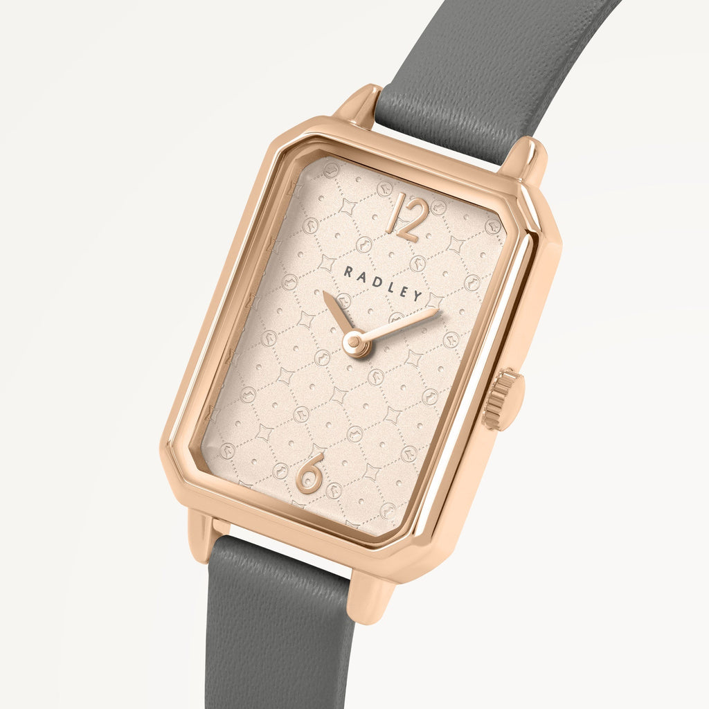 Saxon Road 20mm With Leather Strap Watch Grey - RY21880A