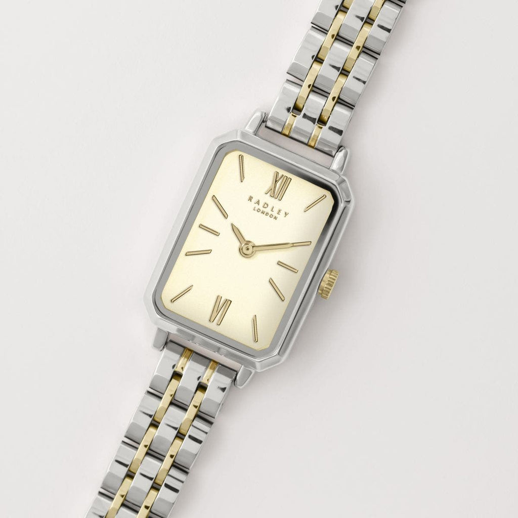COMPTON STREET TWO TONE BRACELET WATCH SILVER - RY4619