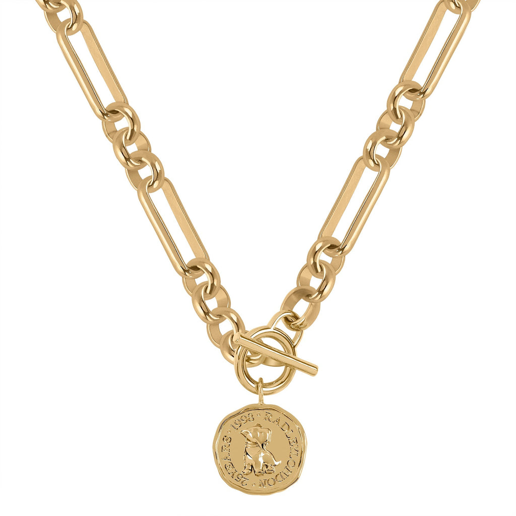 Signature Penny Waterproof Necklace in Gold - RYJ2428S