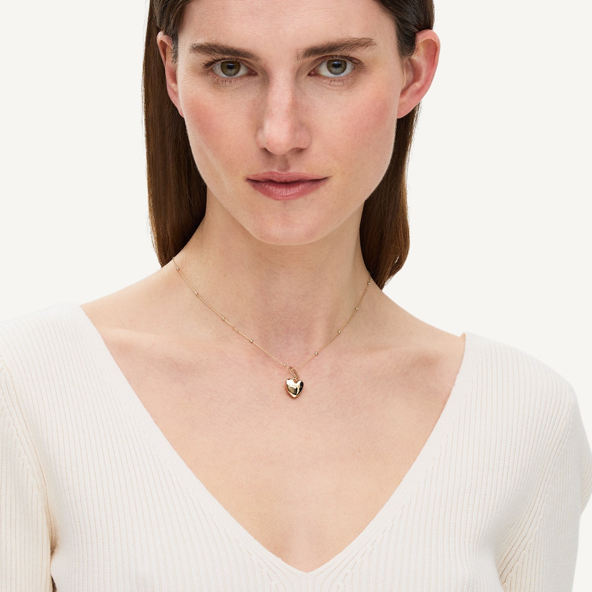 Lovett Way 18CT Heart Charm Necklace Gold - RYJ2502S