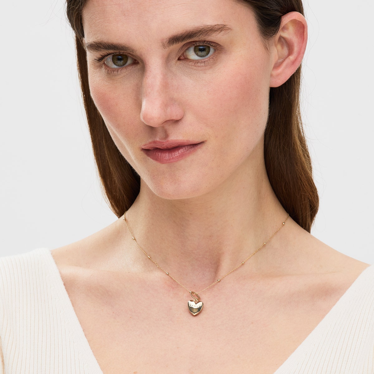 Lovett Way 18CT Heart Charm Necklace Gold - RYJ2502S