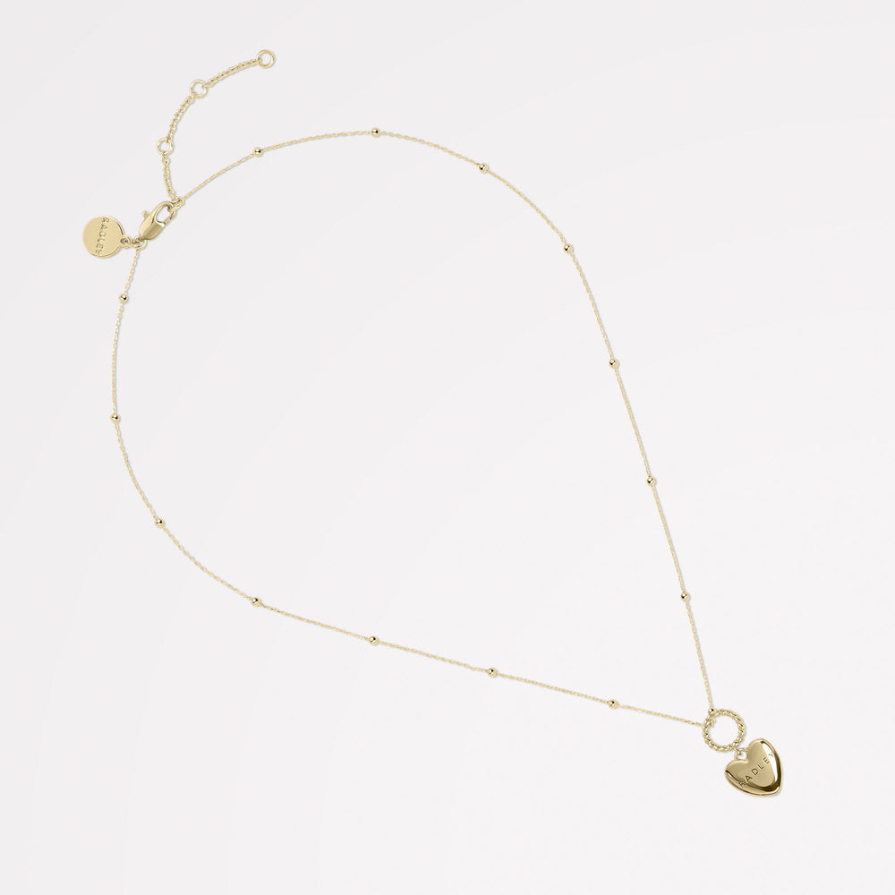 Lovett Way 18CT Heart Charm Necklace Gold - RYJ2502S