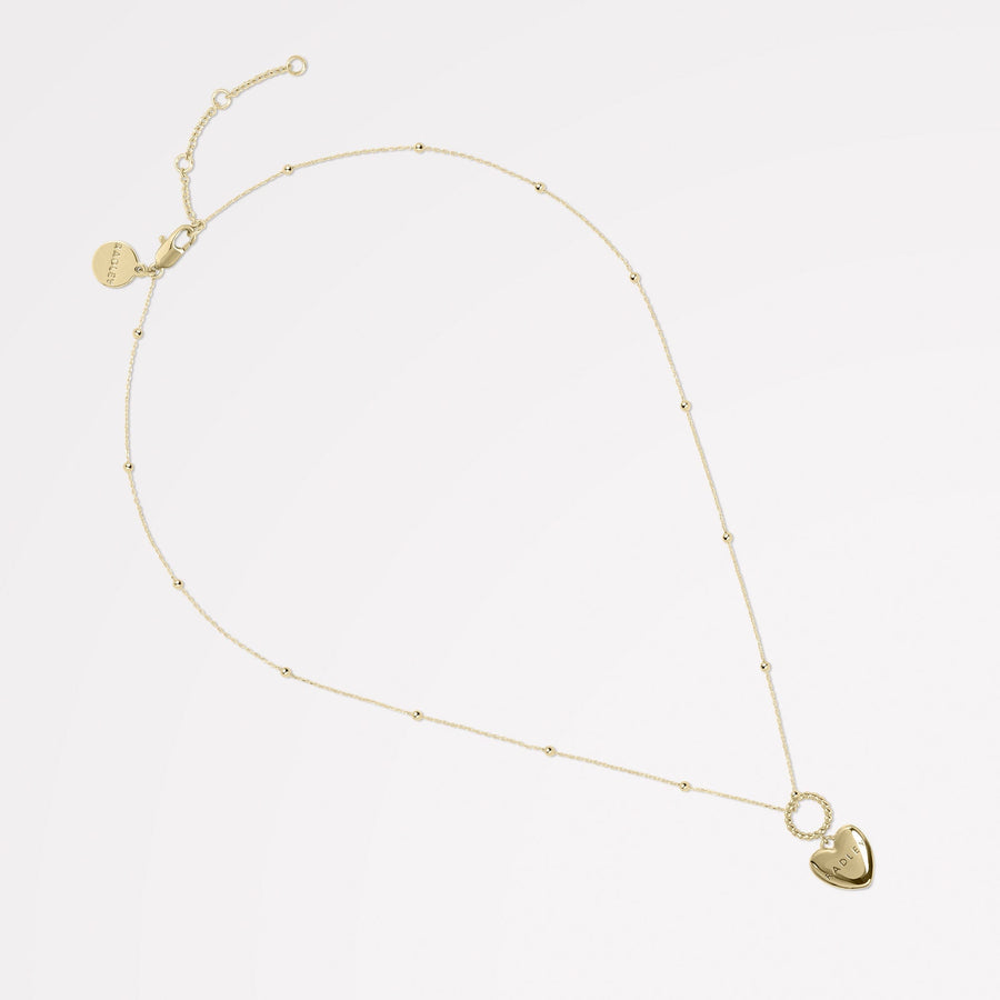 Lovett Way 18CT Heart Charm Necklace Gold - RYJ2502S