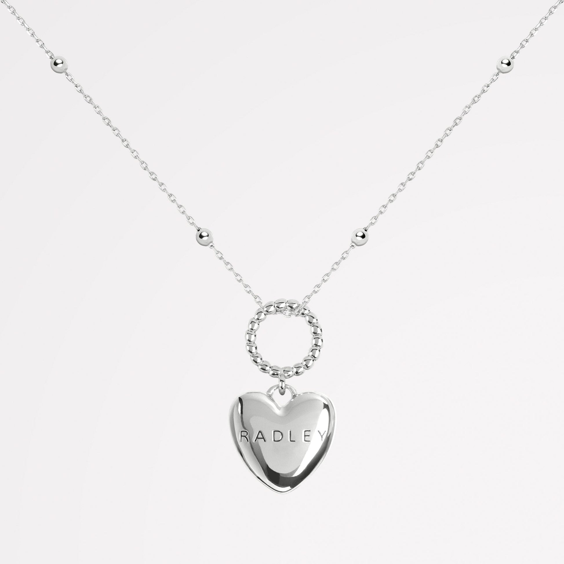Lovett Way Heart Charm Necklace Silver - RYJ2503S