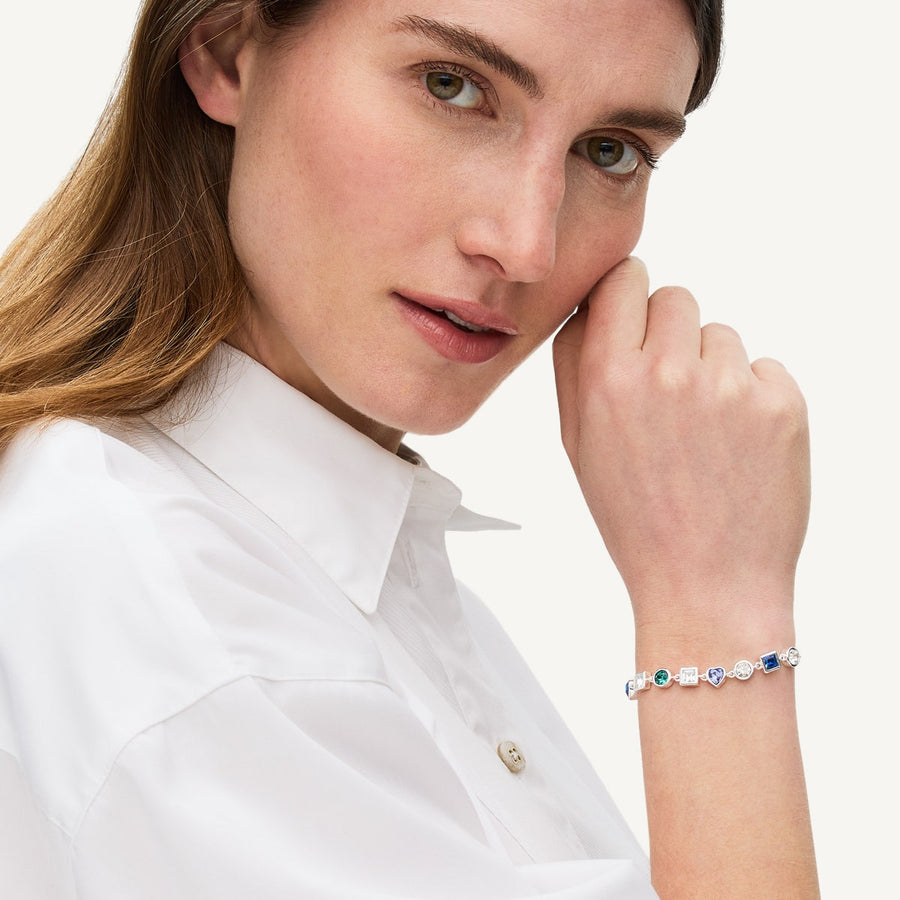 Stoneleigh Way Multi Stone Bracelet in Gold - RYJ3441S