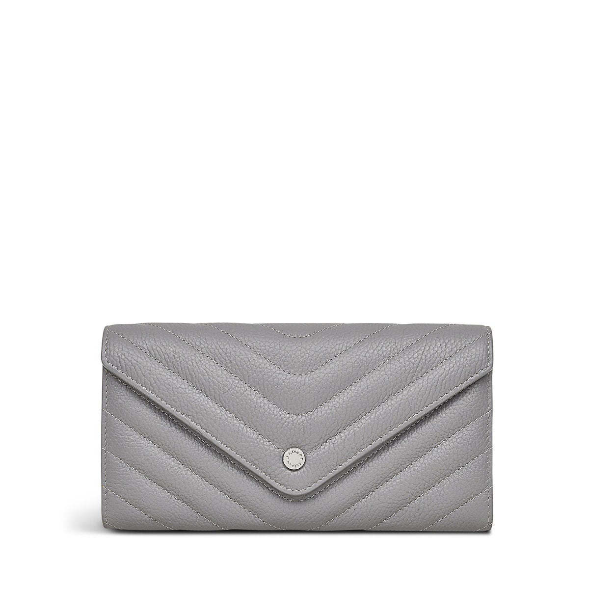 Rowe Avenue Leather Large Flapover Wallet in Cloud Burst - S1350093
