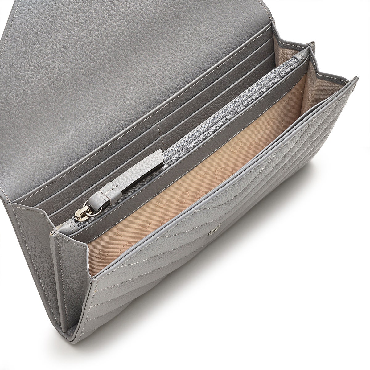 Rowe Avenue Leather Large Flapover Wallet in Cloud Burst - S1350093