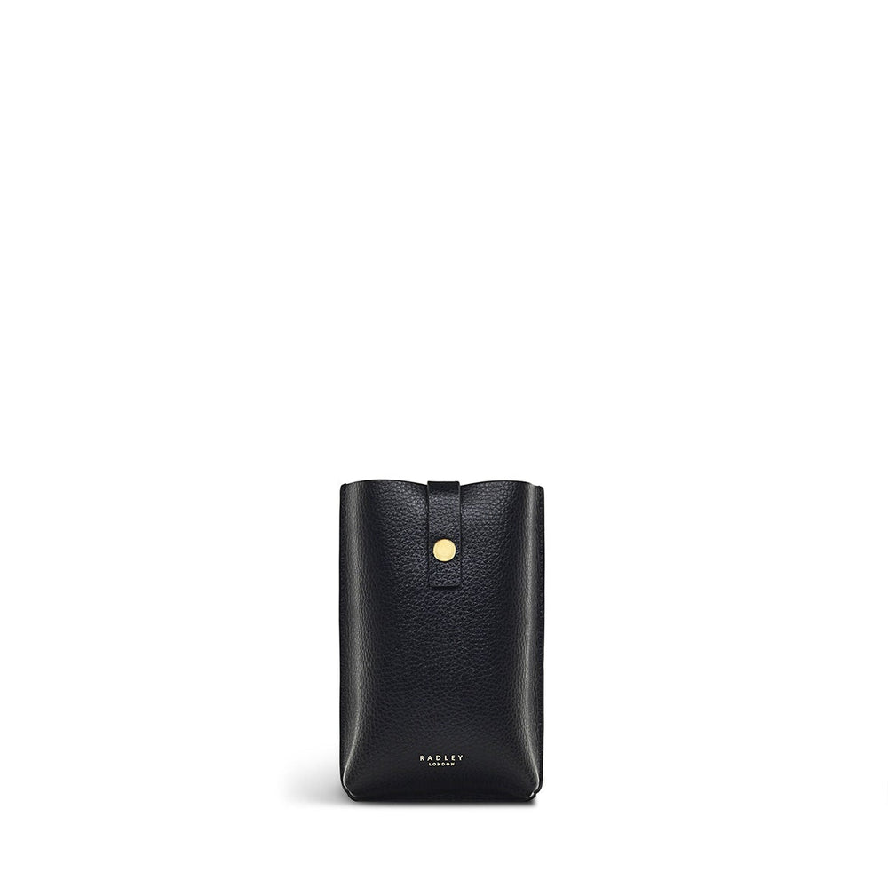 Pimlico Place Leather Medium Phone Crossbody in Black - S1434001