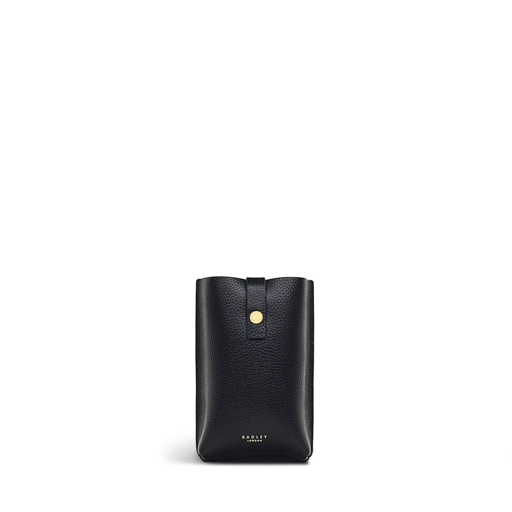 Pimlico Place Leather Medium Phone Crossbody in Black - S1434001