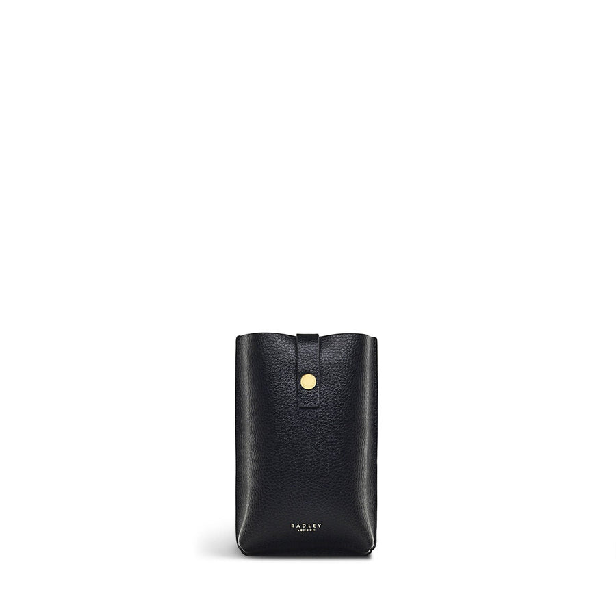 Pimlico Place Leather Medium Phone Crossbody in Black - S1434001