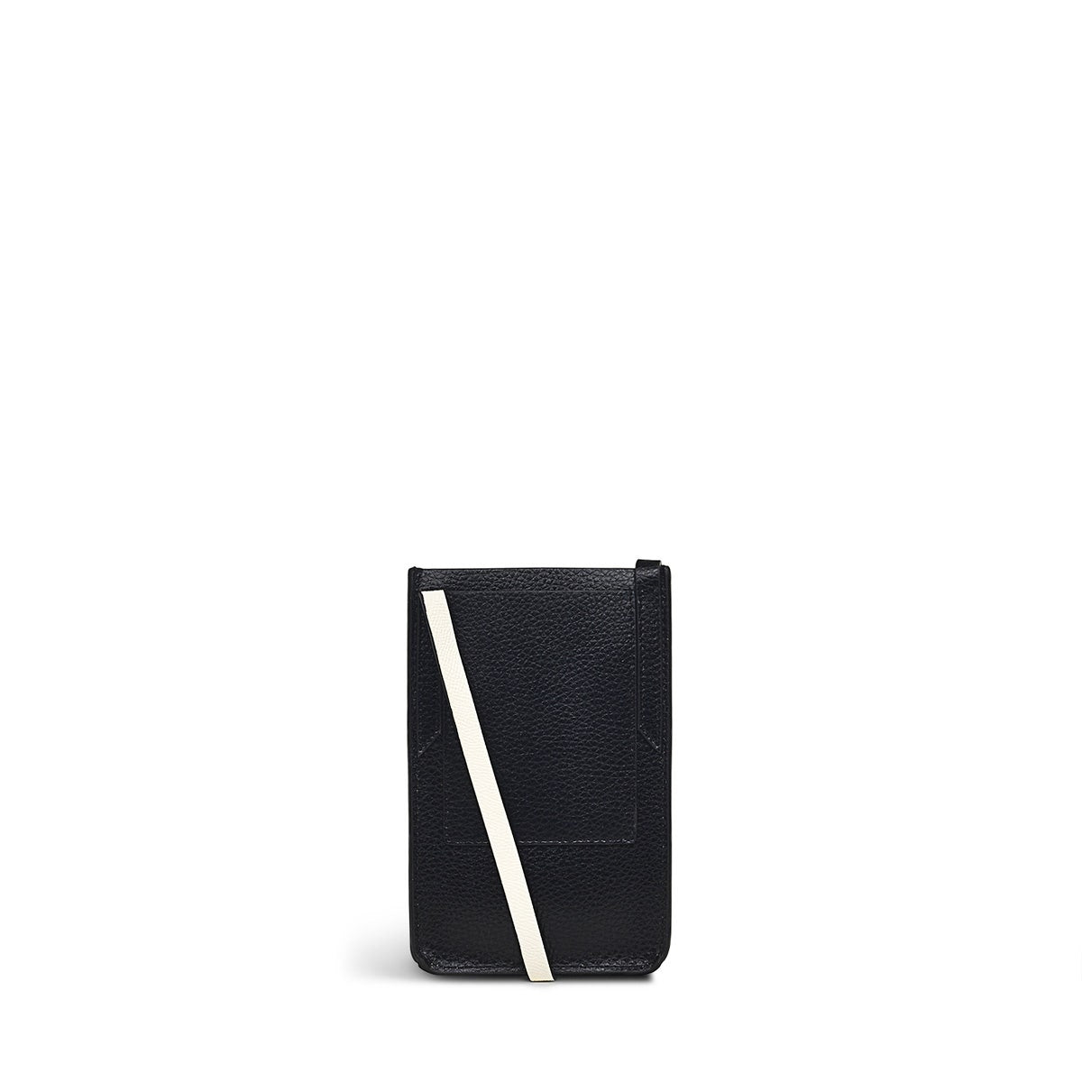 Pimlico Place Leather Medium Phone Crossbody in Black - S1434001