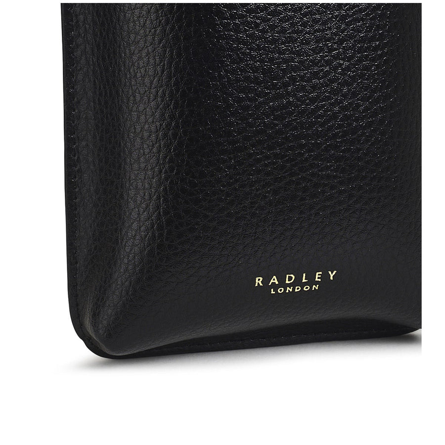 Pimlico Place Leather Medium Phone Crossbody in Black - S1434001