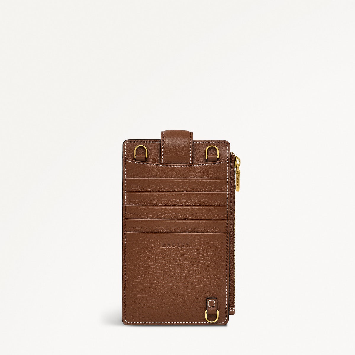 Hillgate Leather Large Phone Crossbody in Saddle - S1863211