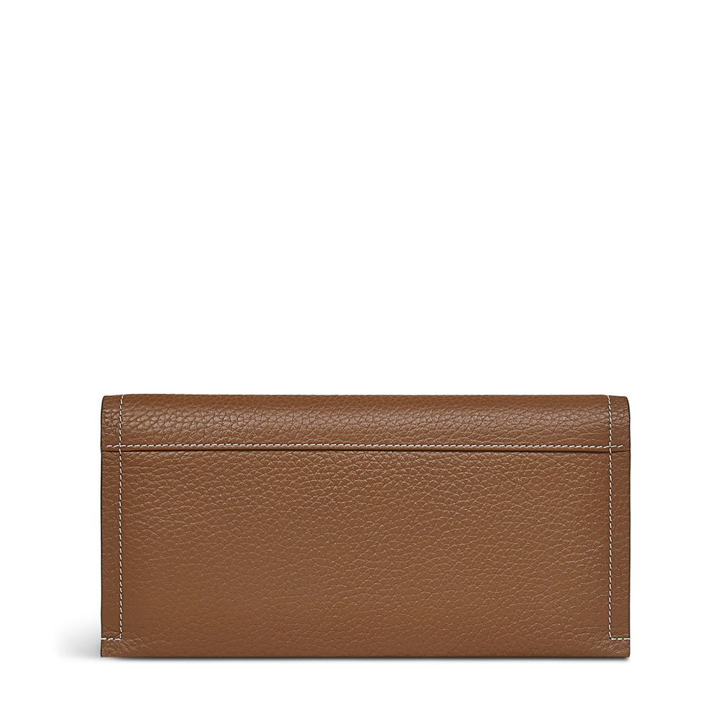 OAK STREET LARGE FLAPOVER PURSE SADDLE
