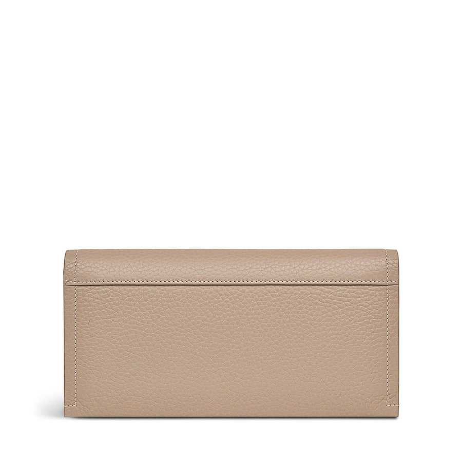 Oak Street Leather Large Flapover Wallet in Silt - S1882266