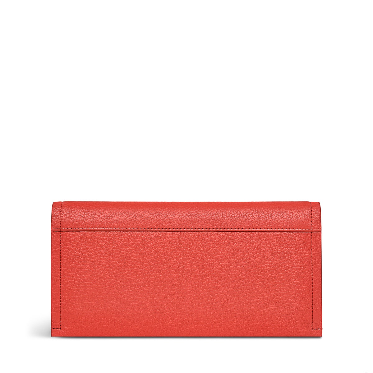 Oak Street Leather Large Flapover Wallet in Lava - S1884625
