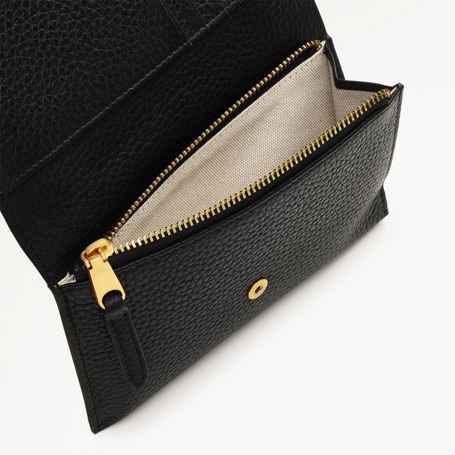 Oak Street Medium Flapover Purse Black - S1887001