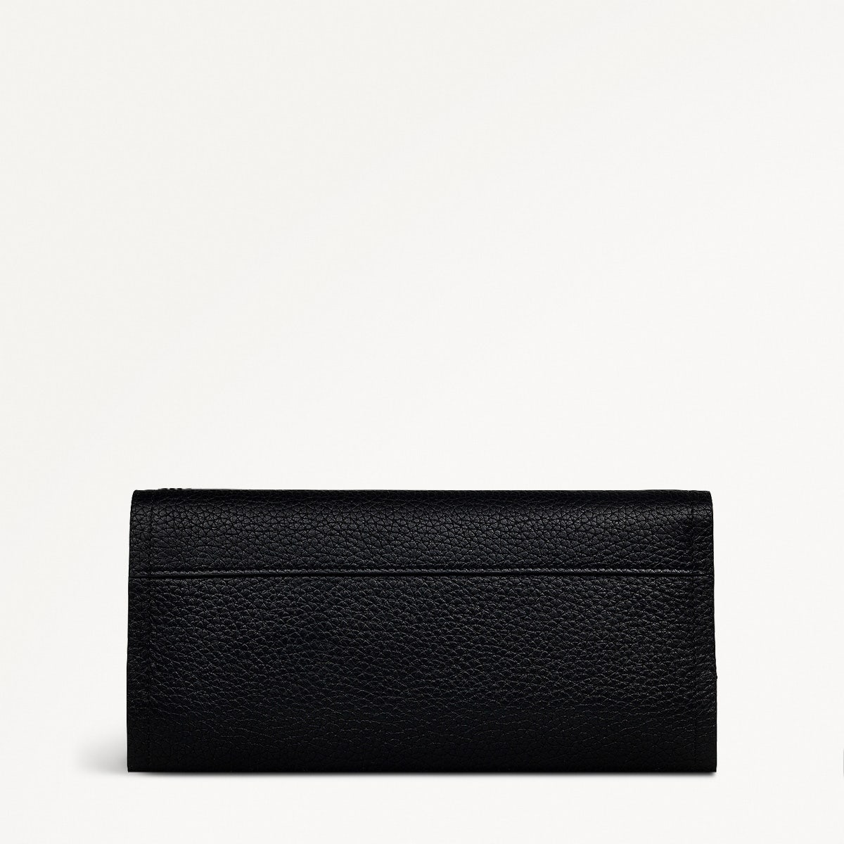 The Chancery Leather Large Flapover Wallet in Black - S1939001