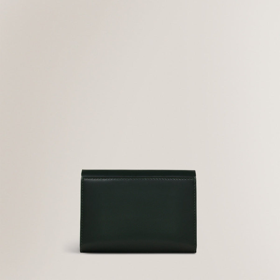 Albert Road Leather Medium Flapover Wallet in Racing Green - S1957302