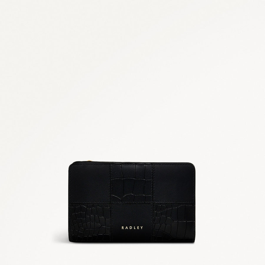 Mount Row Leather Medium Bifold Wallet in Black - S1969001