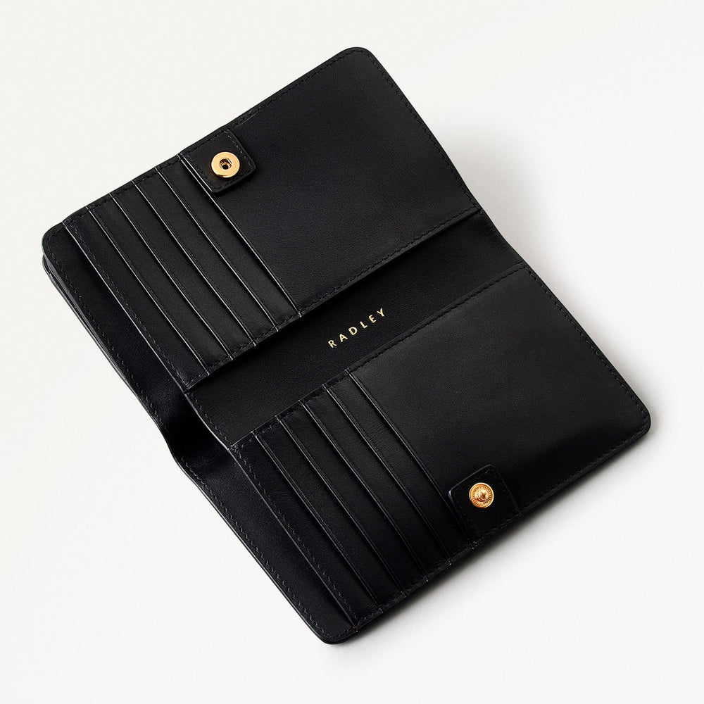 Mount Row Leather Medium Bifold Wallet in Black - S1969001