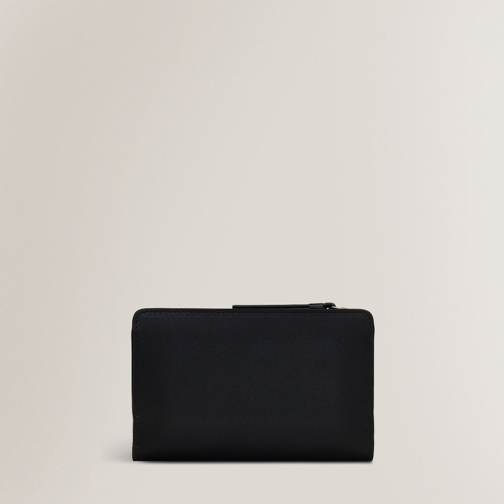 Two Turtle Doves Leather Medium Bifold Wallet in Black - S1972001
