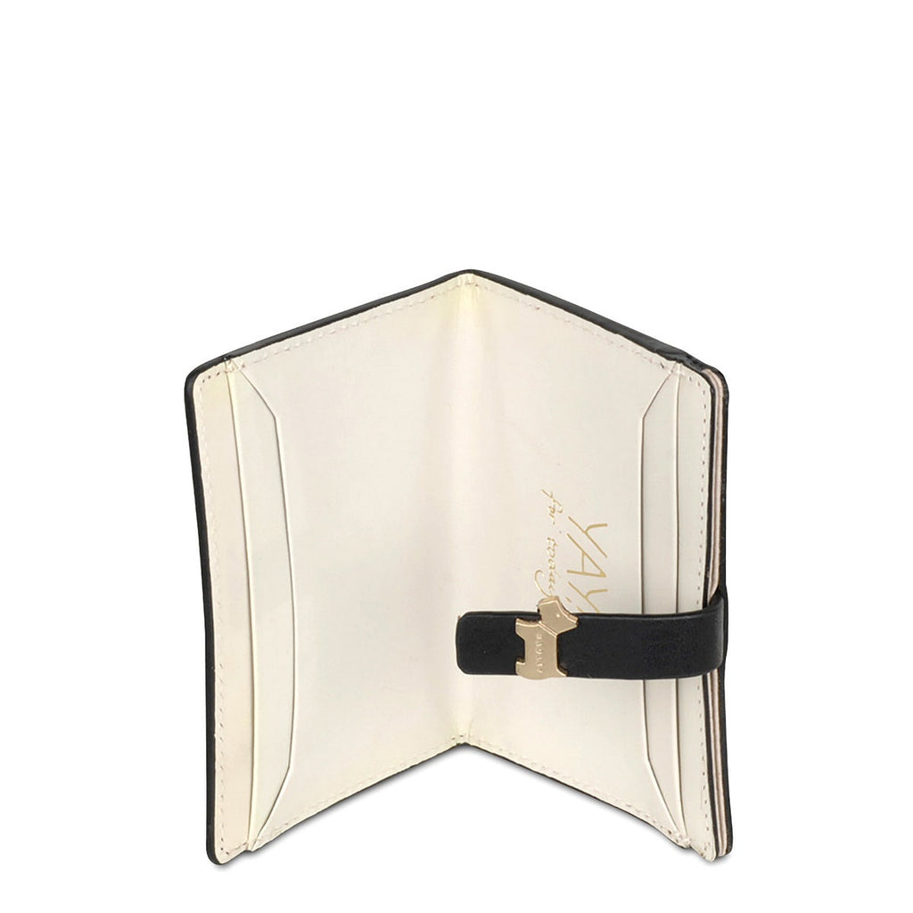 Newick Road Leather Small Card Holder in Black - S1983001
