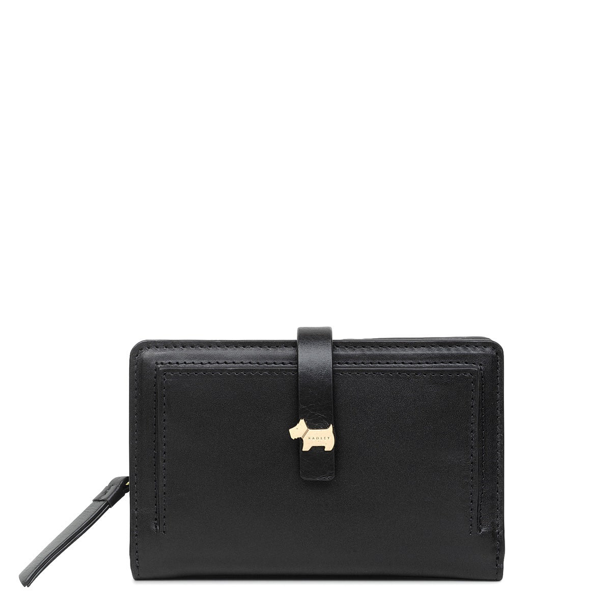 Newick Road Leather Medium Bifold Wallet in Black - S2058001