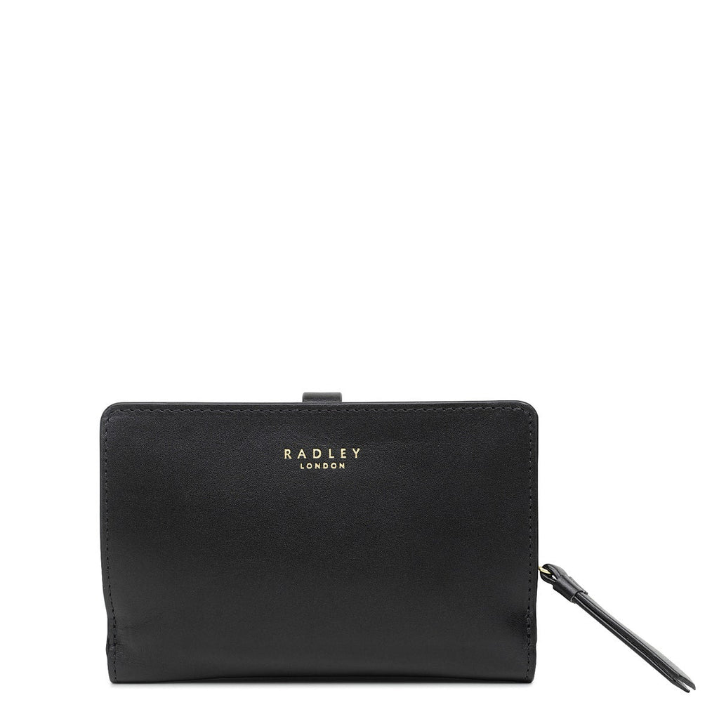Newick Road Leather Medium Bifold Wallet in Black - S2058001