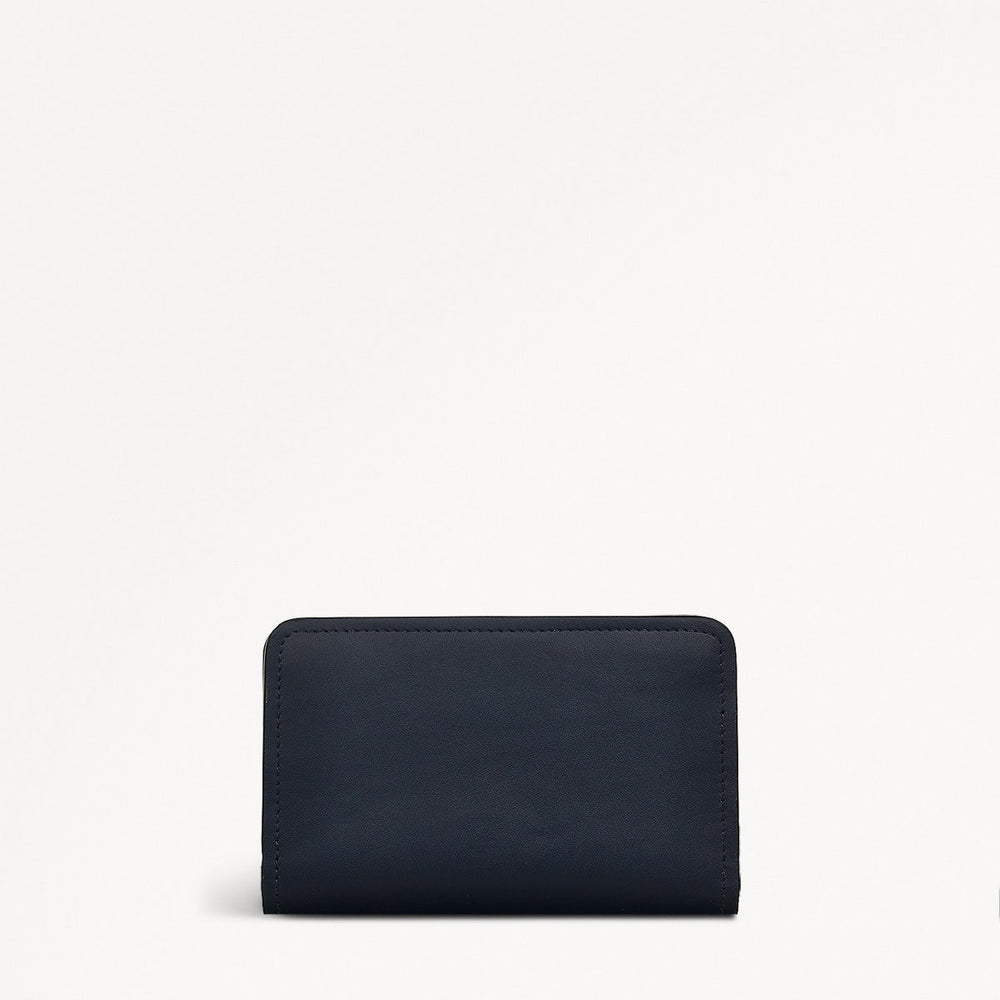 Cecila Road Leather Medium Bifold Wallet in Ink - S2356401