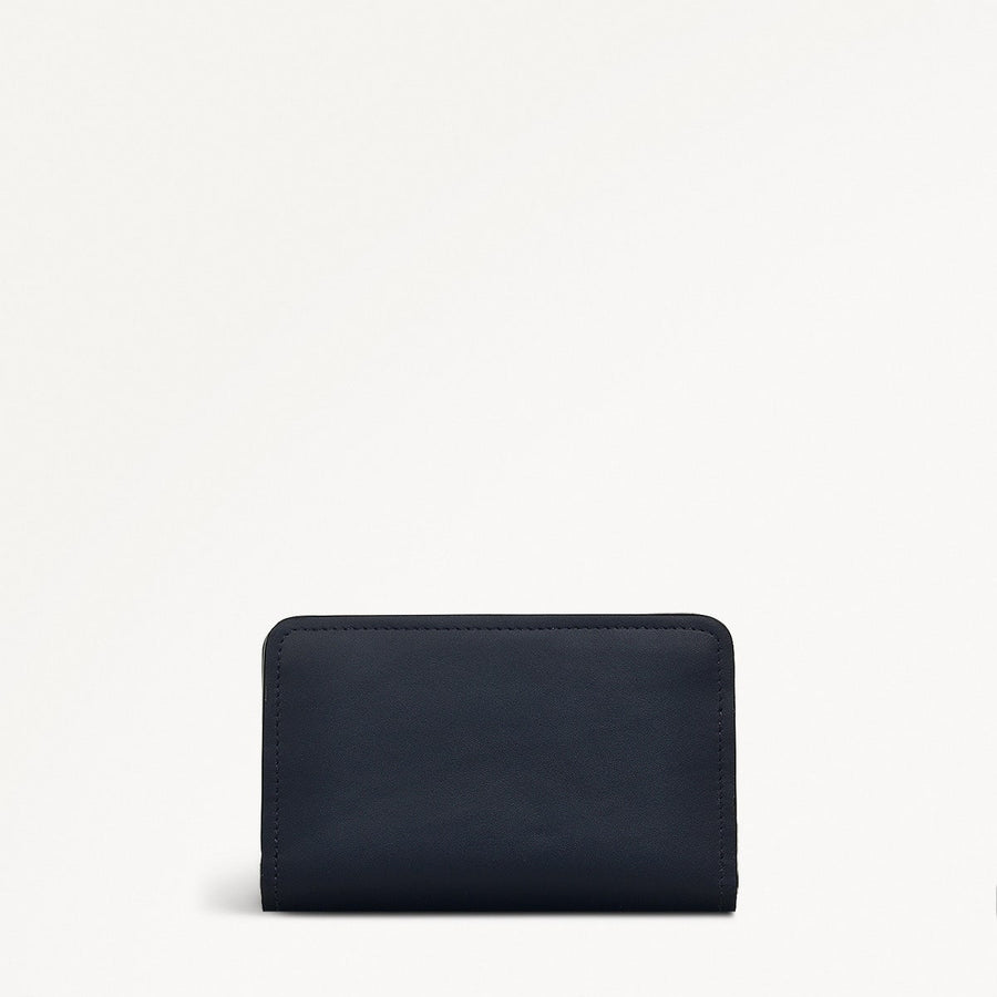 Cecila Road Leather Medium Bifold Wallet in Ink - S2356401