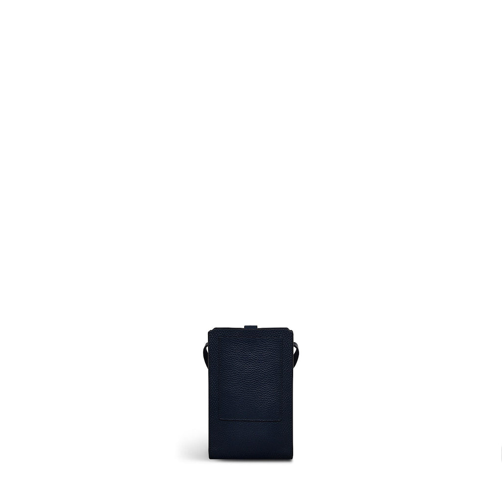 Henrietta Place Leather Medium Phone Crossbody in Ink - S2378401