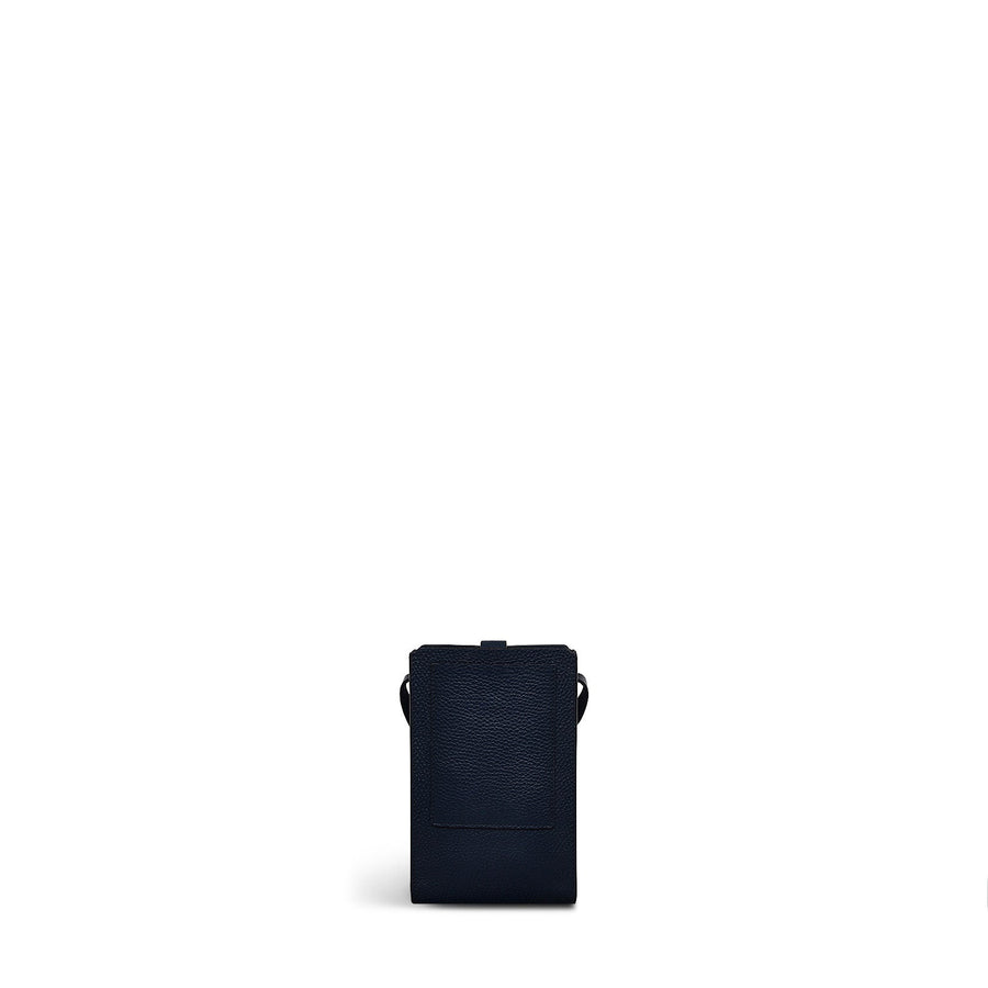 Henrietta Place Leather Medium Phone Crossbody in Ink - S2378401
