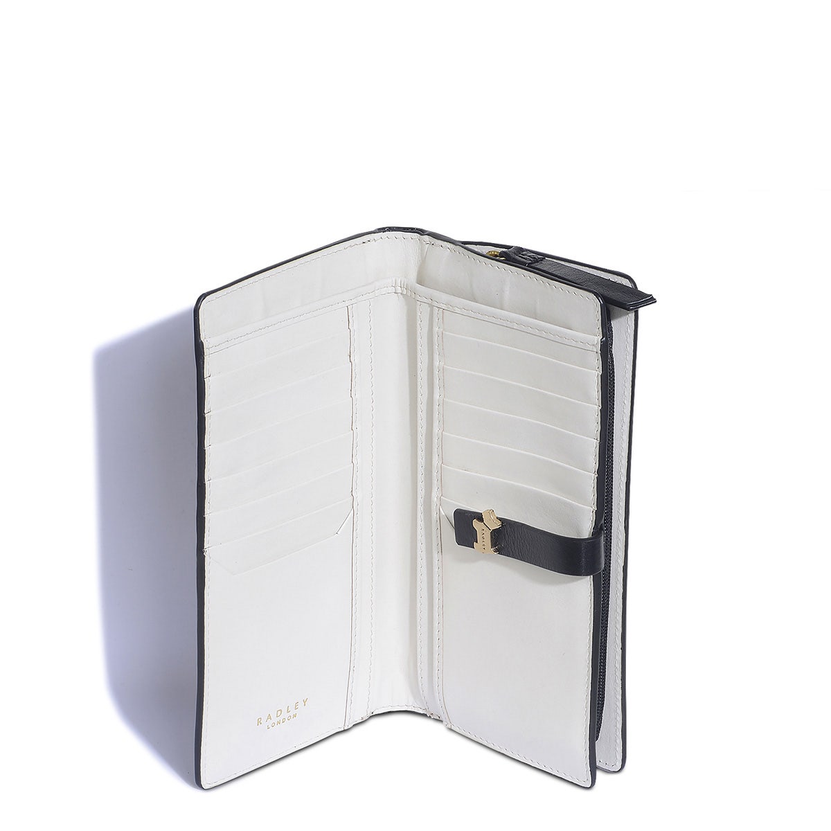 Newick Road Leather Large Bifold Wallet in Black - S2438001