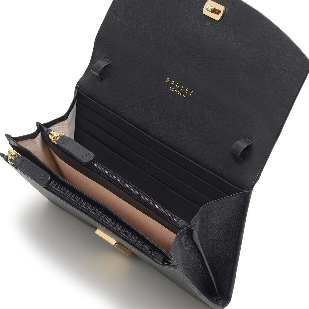 Albert Road Leather Large Phone Cross Body Bag in Black - S5210001