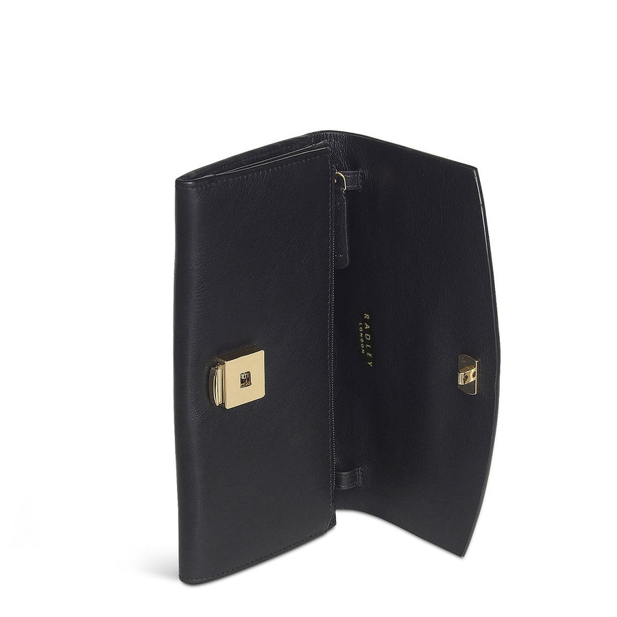 Albert Road Leather Large Phone Cross Body Bag in Black - S5210001